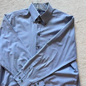 Dockers blue dress shirt (16-16 1/2”; 32/33”) - good condition